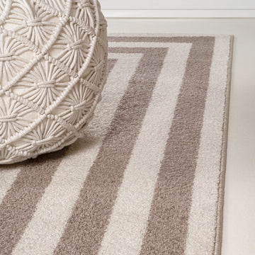 Bandol Modern Classic Mitre Stripe Area Rug